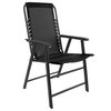 Nature Spring Suspension Folding Chair, Black 289768UBS